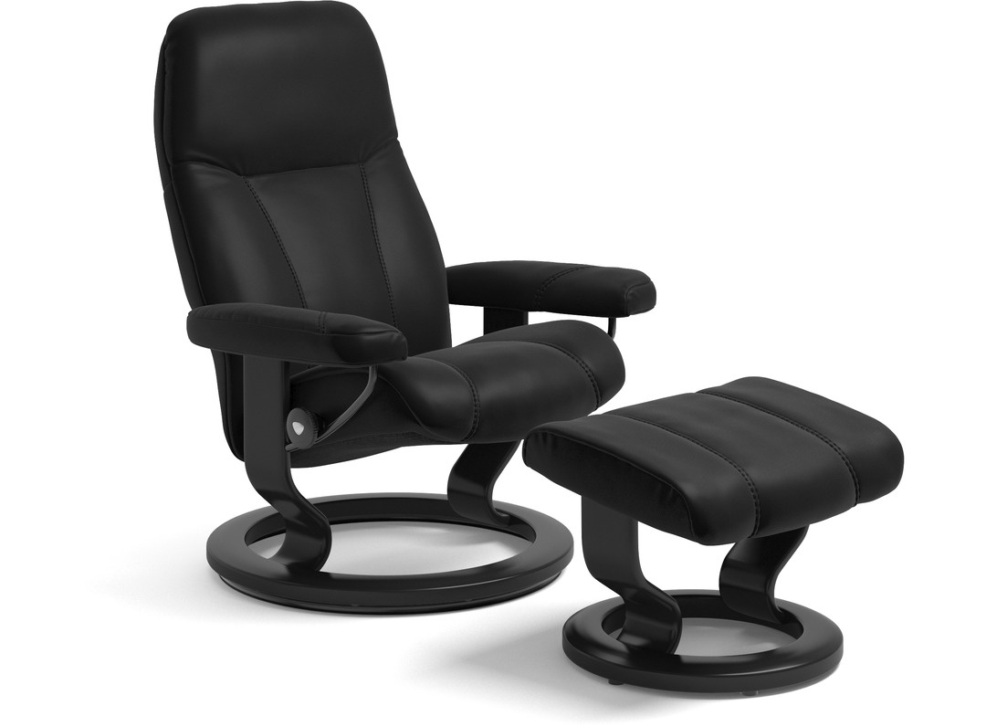 STRESSLESS CONSUL RECLINER & FOOTSTOOL Living with Style